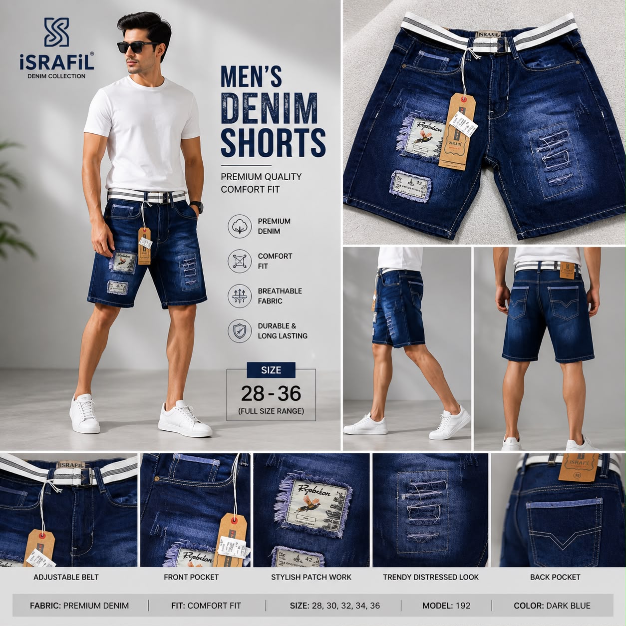 Men's Denim Shorts